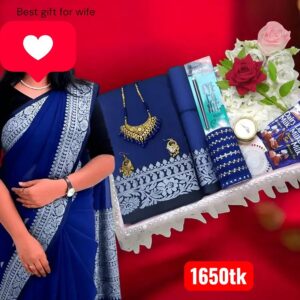 হাফসিল্ক  শাড়ি প্রিমিয়াম প্যাকেজ