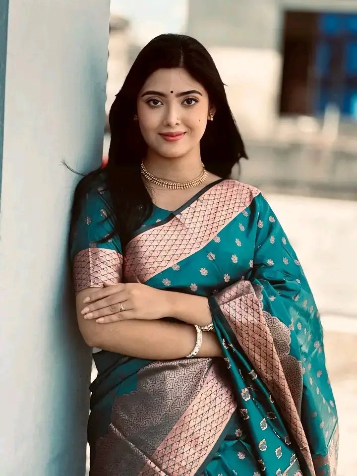 C-green katan saree combođ - Image 2